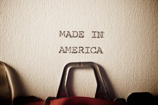 Frase Fatta America Scritta Con Una Macchina Scrivere — Foto Stock