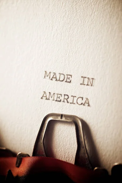 Sentence Made America Written Typewriter — Stock Photo, Image