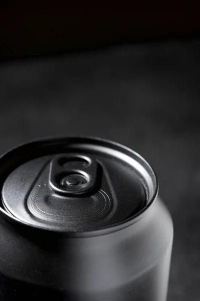 Close Can Soda Table — Stock Photo, Image