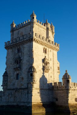 Belem Kulesi üzerinde tagus Nehri, lisbon, Portekiz.