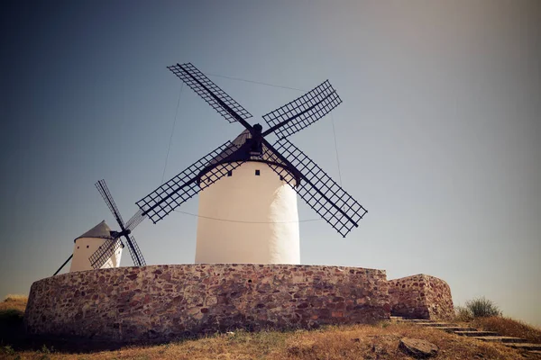 Väderkvarnar Alcazar San Juan Provinsen Ciudad Real Castilla Mancha Spanien — Stockfoto