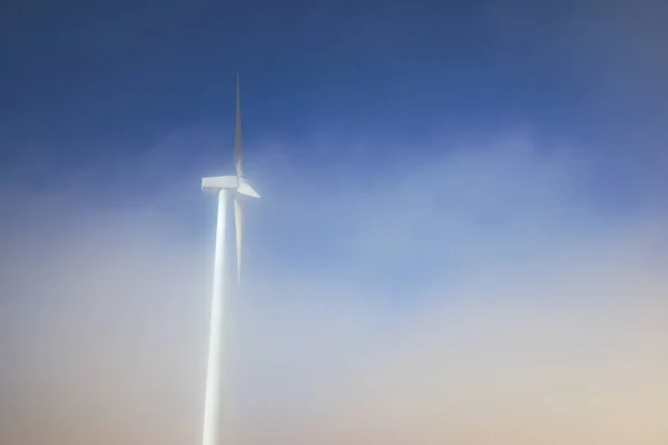 Větrný Mlýn Pro Výrobu Elektrické Energie Provincie Zaragoza Aragon Španělsku — Stock fotografie