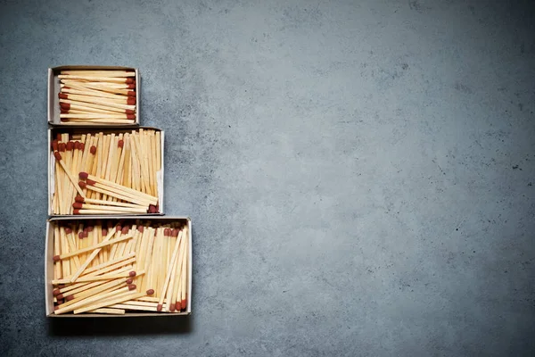 Matches Stone Table — Stock Photo, Image