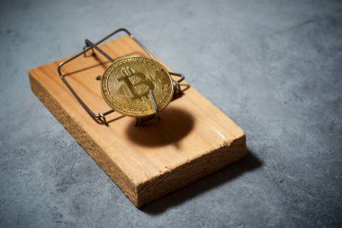 Fare kapanındaki Bitcoin.