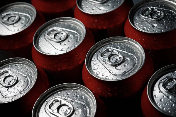 Close Beer Cans — Stock Photo, Image