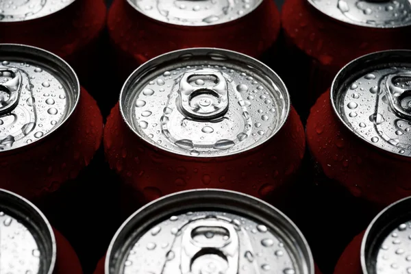 Close Beer Cans — Stock Photo, Image