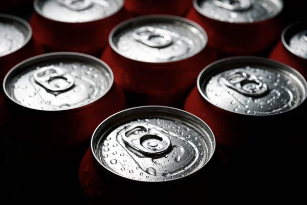 Close Beer Cans — Stock Photo, Image