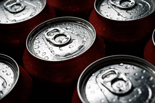 Close Beer Cans — Stock Photo, Image