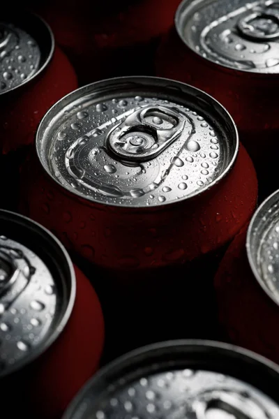 Close Beer Cans — Stock Photo, Image