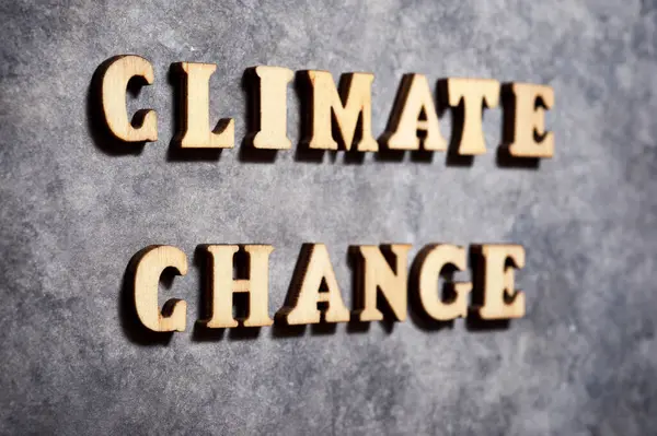Climate Change Text Gray Paper — Stock Photo, Image