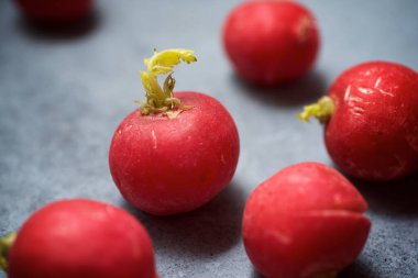 Gri masadaki turplar.