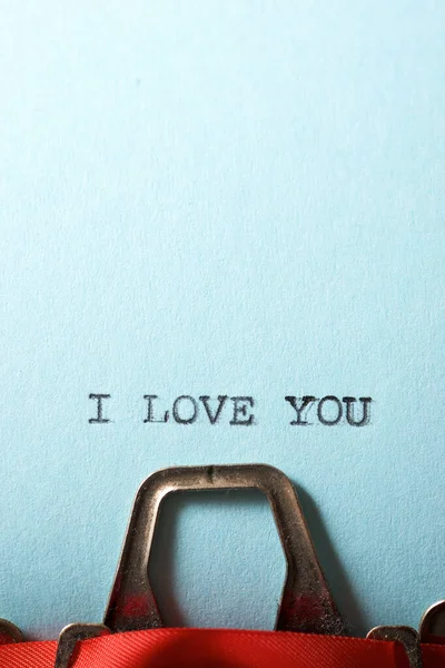 Love You Text Written Paper — Stock Photo, Image