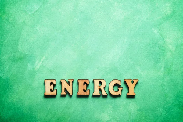 Энергетический Текст Цветной Бумаге — стоковое фото