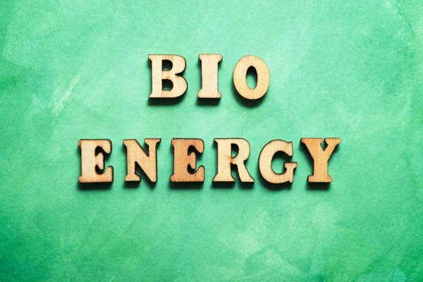 Bioenergetický Text Barevném Papíru — Stock fotografie