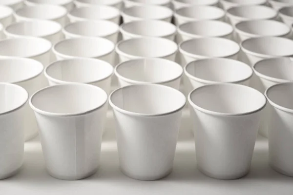 Large Group Disposable Paper Cups — Stock Photo, Image