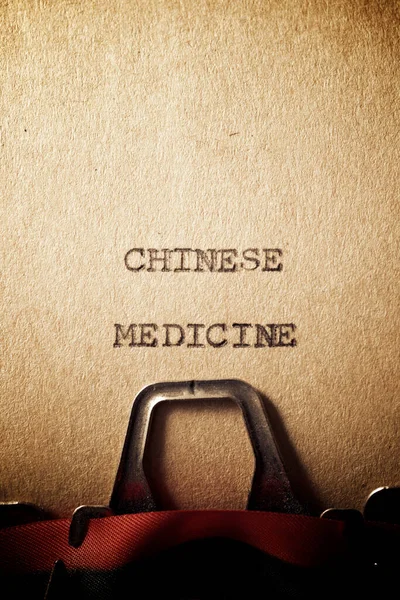 Médecine Chinoise Texte Écrit Sur Papier — Photo