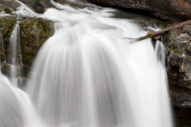 Ordesa Ulusal Parkı 'ndaki şelale, Huesca Eyaleti' ndeki Pireneler, Aragon, İspanya.