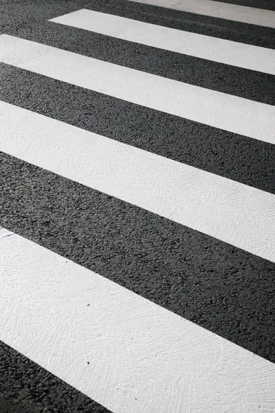 Zebra Atravessar Sem Ninguém Atravessar — Fotografia de Stock
