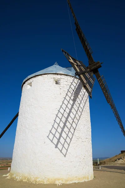 Ανεμόμυλος Στην Consuegra Επαρχία Τολέδο Castilla Mancha Ισπανία — Φωτογραφία Αρχείου