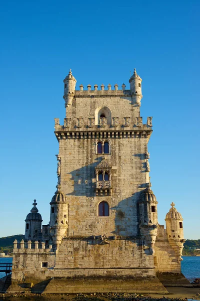 Torre Belem Sul Fiume Tago Lisbona Portogallo — Foto Stock