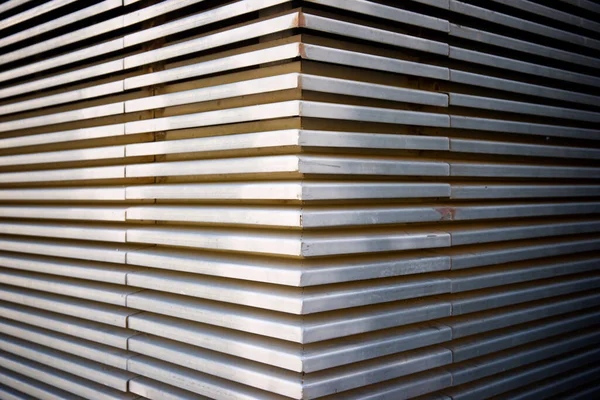 Bakgrund Skapad Med Metallyta Modern Fasad — Stockfoto