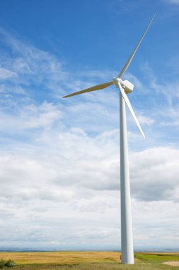 Elektrik üretimi için Windmill, Zaragoza Eyaleti, İspanya Aragon.