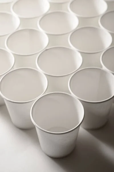 Large Group Disposable Paper Cups — Stock Photo, Image