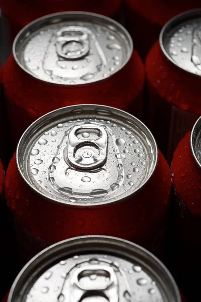 Close Beer Cans — Stock Photo, Image