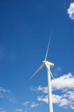 Elektrik üretimi için Windmill, Zaragoza Eyaleti, İspanya Aragon.