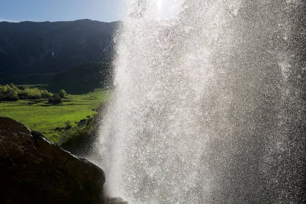 Wasserfall Den Pyrenäen Aragues Tal Aragon Huesca Spanien — Stockfoto