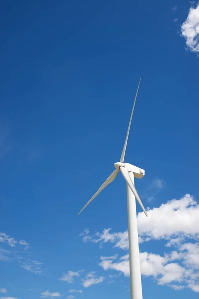 Molino Viento Para Producción Energía Eléctrica Provincia Zaragoza Aragón España —  Fotos de Stock