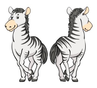 neşeli Afrika zebra çizgi film