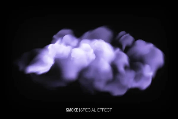 Realistic white smoke puff isolated on transparent background. Steam explosion special effect.transparent special effect. Vector fire fog or mist texture .vector — Stock Vector