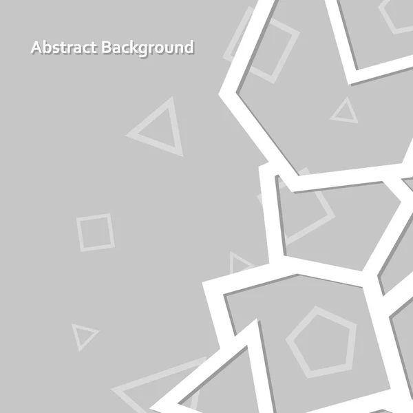 Grauen Papier polygonalen Hintergrund. abstraktes Muster. — Stockvektor