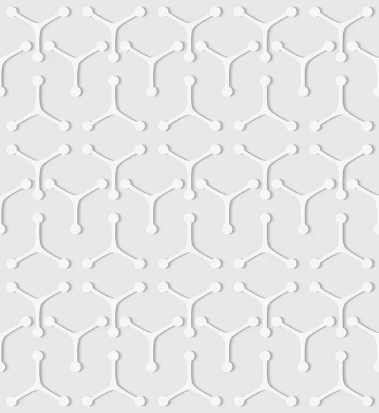 Nahtloses Muster der Linien von Dreiecken und Kreisen. Abstrakt — Stockvektor