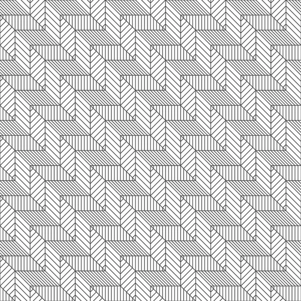 Naadloze gestreept patroon van vierkanten. Abstracte achtergrond. Vector — Stockvector