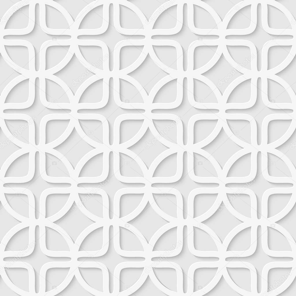 Seamless pattern of various shapes.
