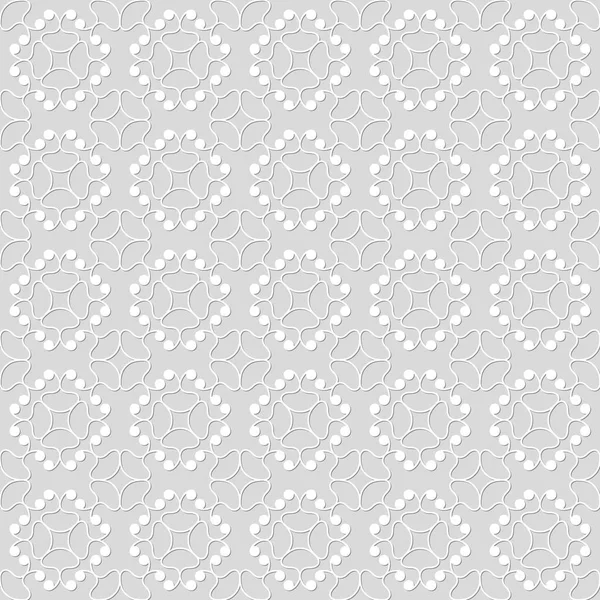 Nahtlose Muster von Linien und Punkten. schöne Ornamente. — Stockvektor