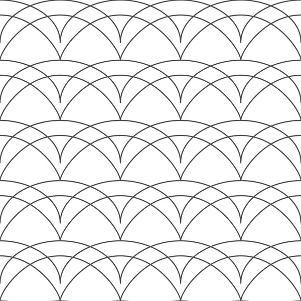 Seamless pattern of round lines. Beautiful wallpaper. — Stock Vector