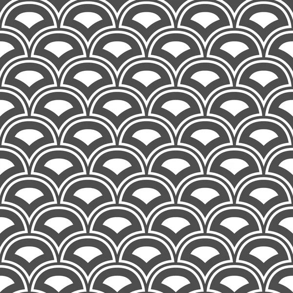 Nahtloses Muster von runden Linien. geometrische Tapete. — Stockvektor