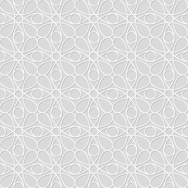 循環線のシームレスなパターン。美しい壁紙. — ストックベクタ