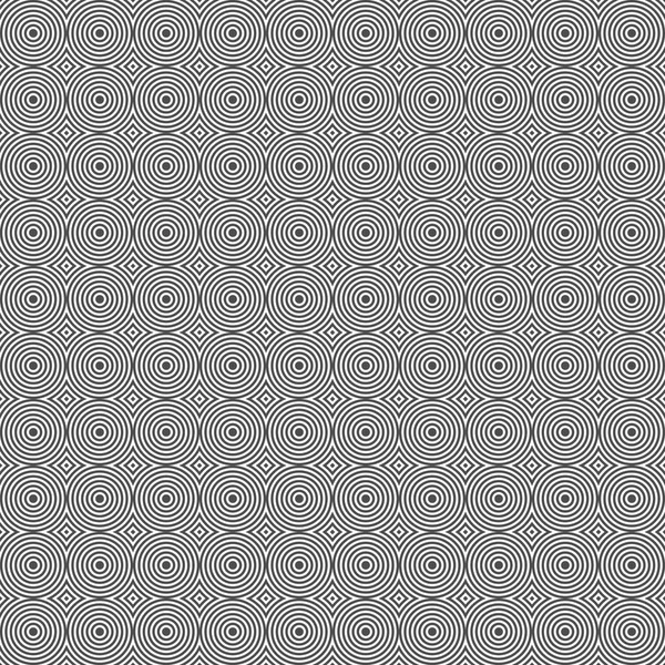 サークルや菱形のシームレスなパターン。幾何学的な壁紙. — ストックベクタ
