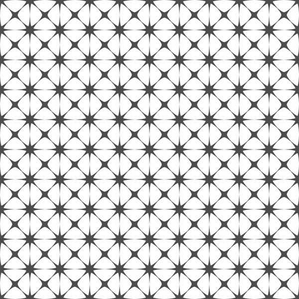 Nahtloses Muster von Sternen. geometrische Tapete. Ungewöhnliches Gitter. — Stockvektor