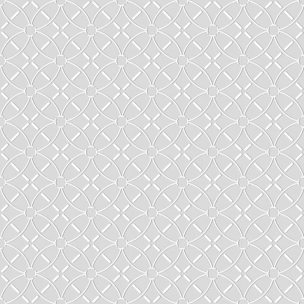 Nahtloses Muster kreisförmiger Linien und diagonaler Linien. geometrisch — Stockvektor