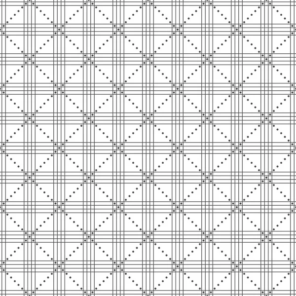 Seamless mönster av linjer och punkter. Geometriska tapeter. Ovanlig — Stock vektor
