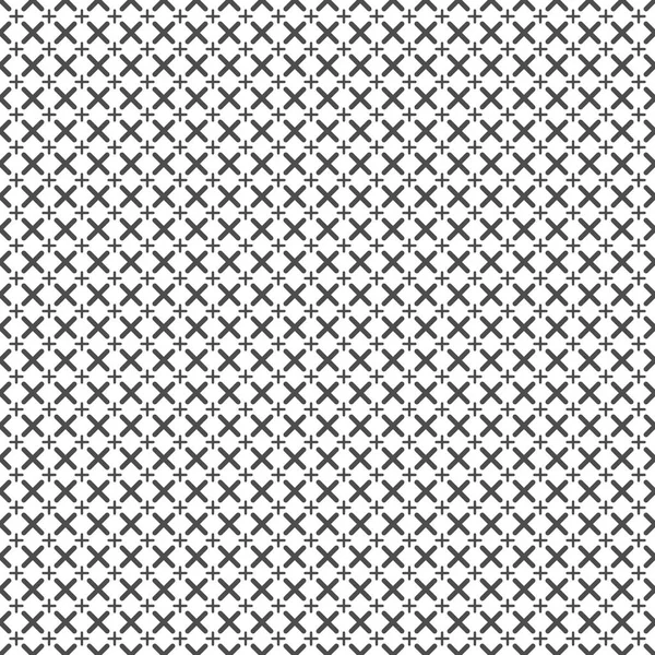 Seamless pattern of crosses. Geometric wallpaper. — Stock Vector