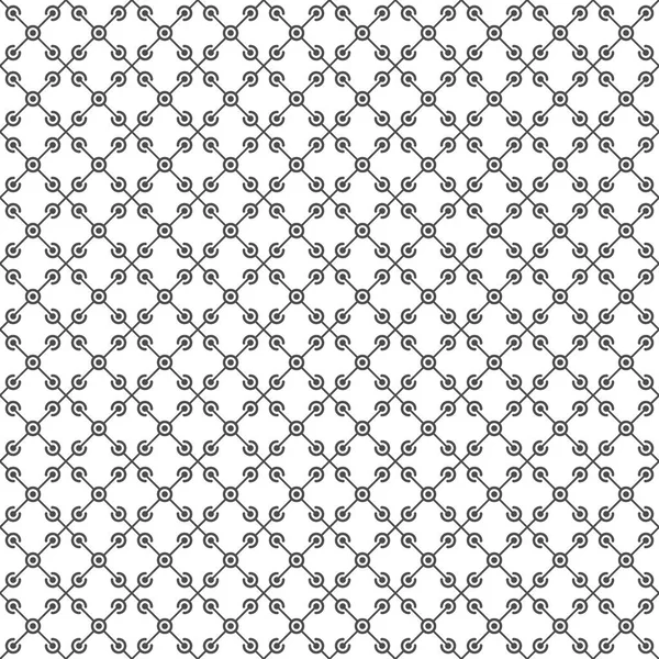 Seamless pattern of lines and dots. Geometric wallpaper. Unusual — Stock Vector
