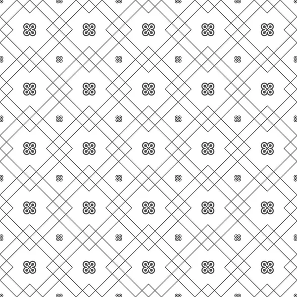 Seamless pattern of lines and dots. Geometric wallpaper. Unusual — Stock Vector