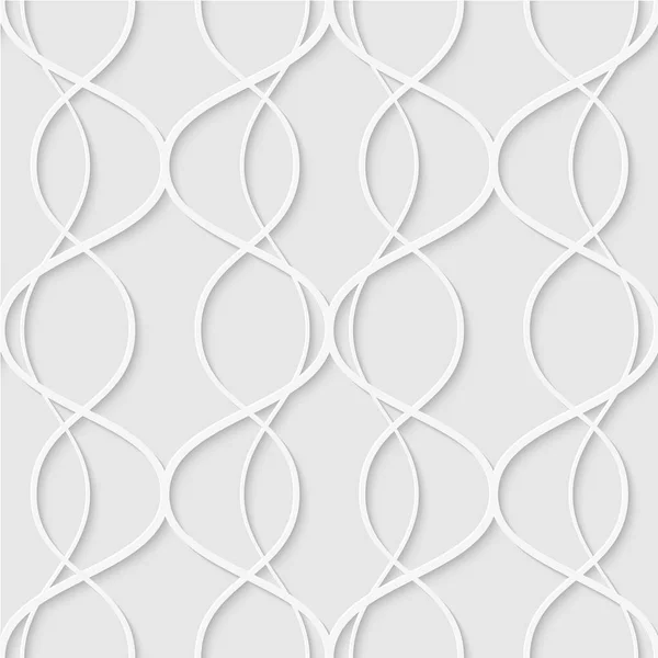 波線のシームレスなパターン。幾何学的なストライプの壁紙。国連大学 — ストックベクタ