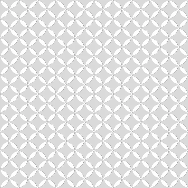 ドットと丸い形のシームレスなパターン。幾何学花模様の壁 — ストックベクタ